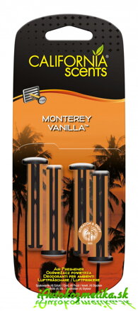 California Scents Vent Sticks Monterey Vanilla 34-032