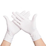 Nitrilové rukavice L biele 100Ks