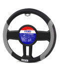 Poťah volantu SPARCO design 1113 šedý 37-39CM.
