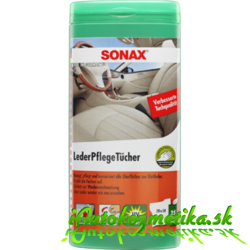 Čistiace utierky na kožu SONAX 25Ks