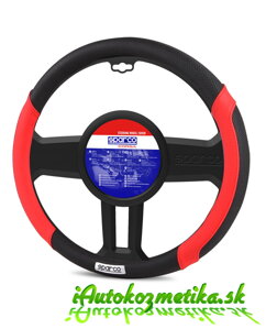 Poťah volantu SPARCO design 1113 červený 37-39CM.