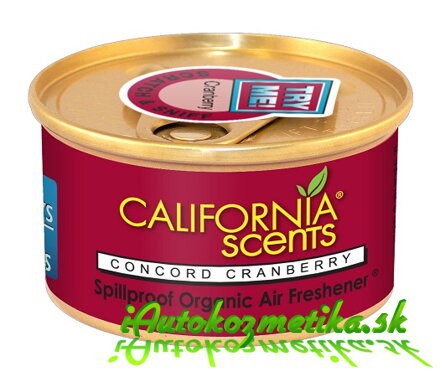 California Scents CONCORD CRANBERRY - vôňa do auta.