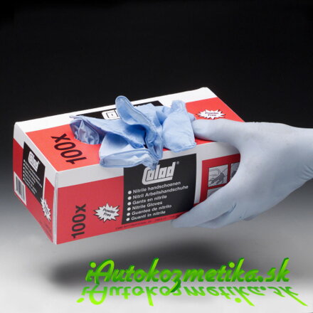 Nitrilové rukavice L modré 100Ks COLAD 530900