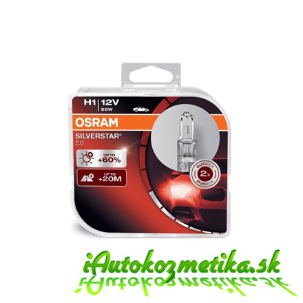 Osram H1 12V 55W +60% Silverstar 2.0 Box