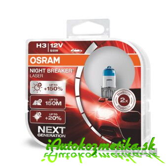 Osram Night Breaker Laser H3 +150% 12V 55W BOX
