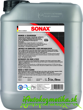 Čistič bŕzd a spojky SONAX Professional 5L